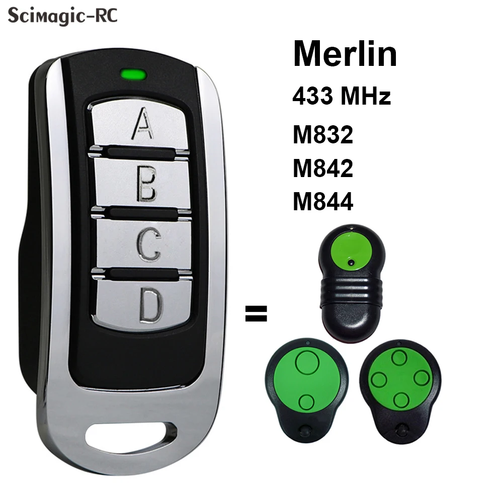 Clone Merlin M842 M832 M844 Garage Door Remote Control Prolift 230T/430R