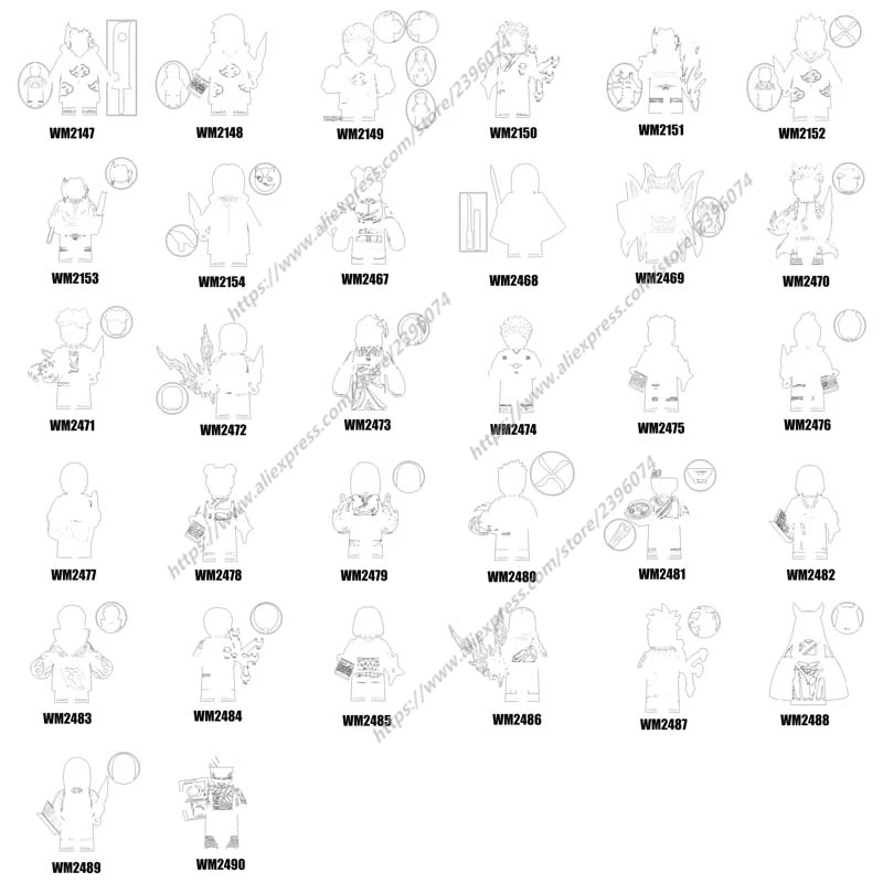 

Мультяшный фильм ТВ аниме Модели фигурки героев серия-509 WM6113 WM6152 WM6153 WM6154
