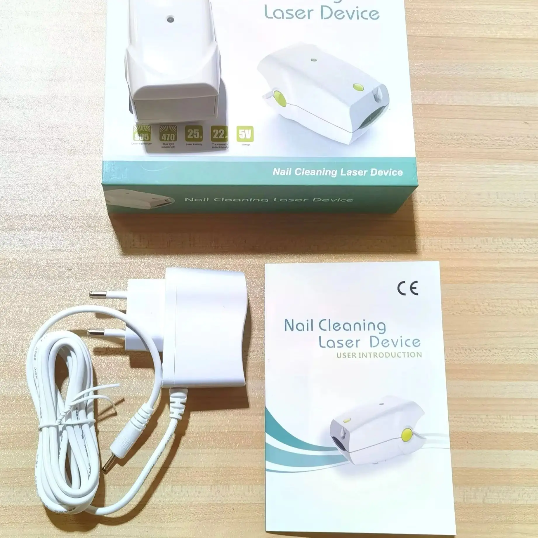 

Portable 905nm Laser for Onychomycosis Fast Repair Thick/Discolored Nails, USB Charging & Safe Home Foot Care Tool