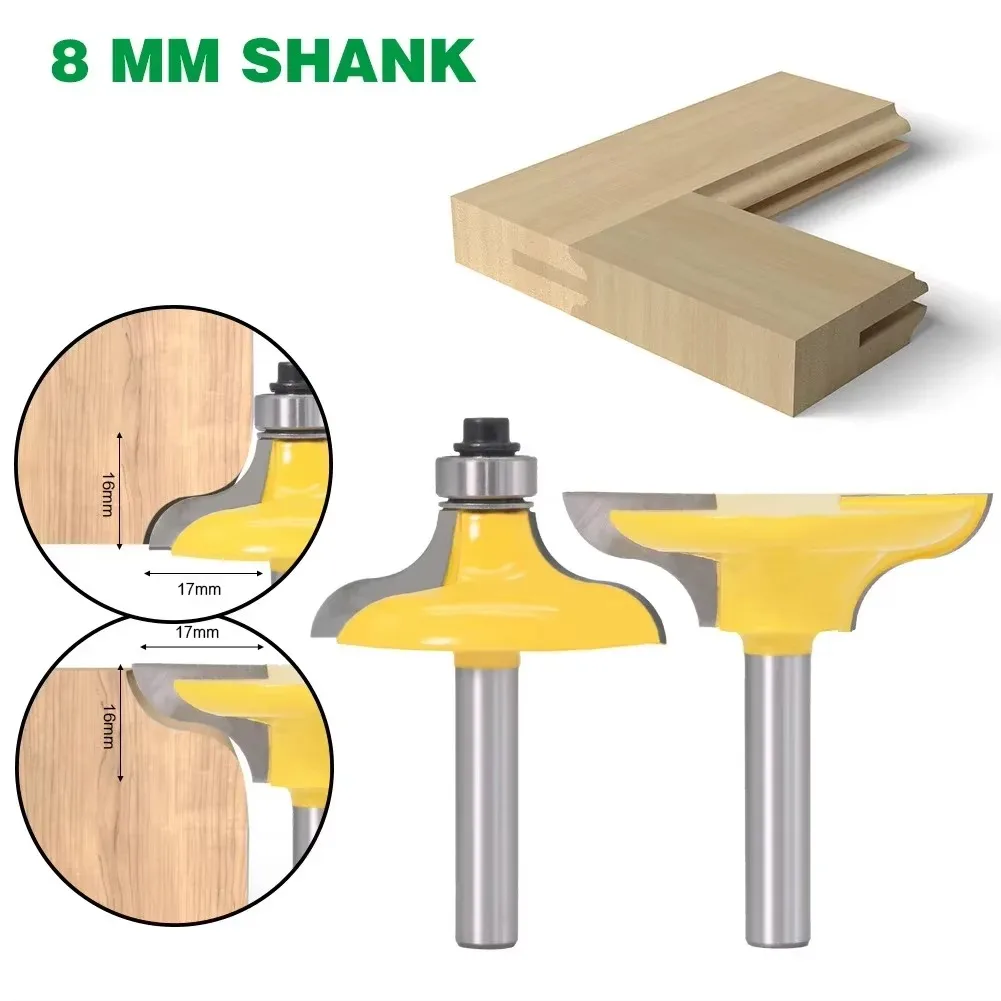 

2 шт./компл., фреза с хвостовиком 8 мм, резьба по дереву, входная дверь для длинных шипов, фреза, шиповый резак для деревообработки, гравер, инструменты