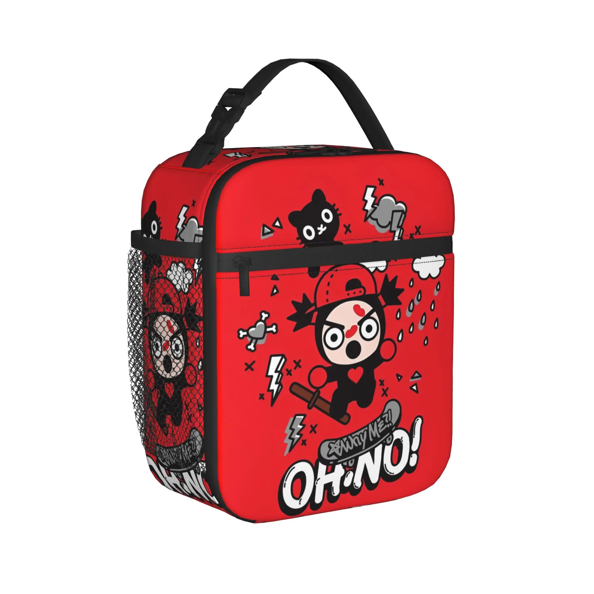 Garu Pucca  Insulated Lunch Bag Leakproof Cute Anime Meal Container Cooler Bag Tote Lunch Box Work  Picnic Men Women