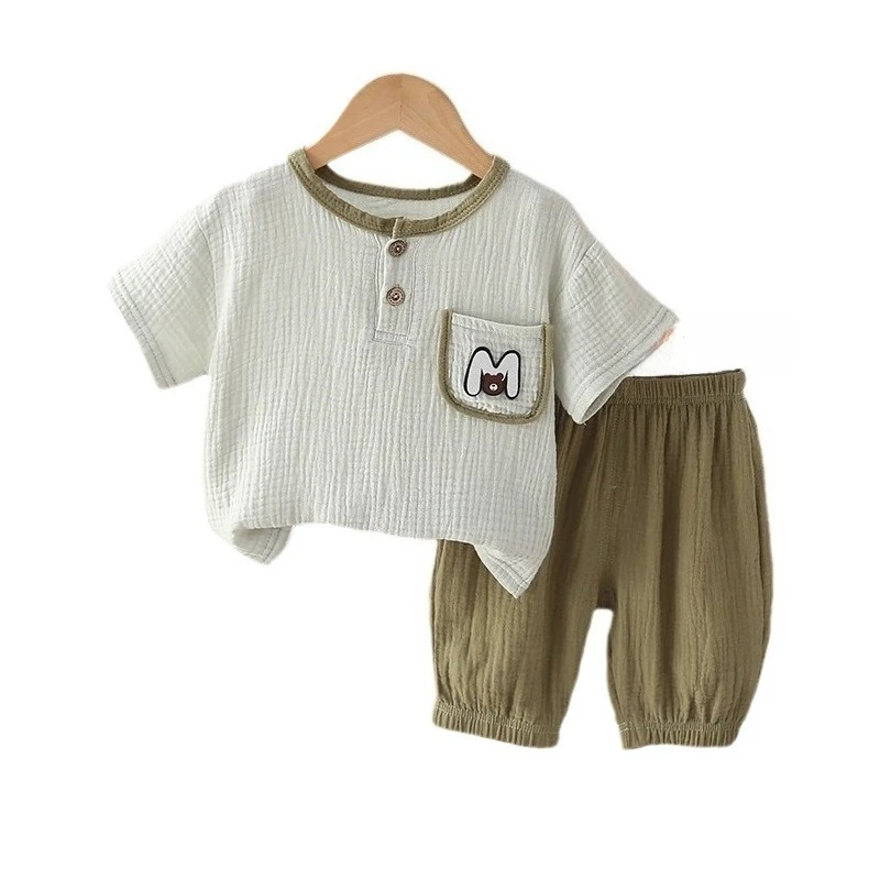

New Summer Baby Boys Clothes Suit Children Casual T-Shirt Shorts 2Pcs/Sets Toddler Girls Clothing Infant Costume Kids Tracksuits