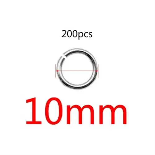 200pcs Stainless Steel Open Jump Rings for DIY Jewellery Making