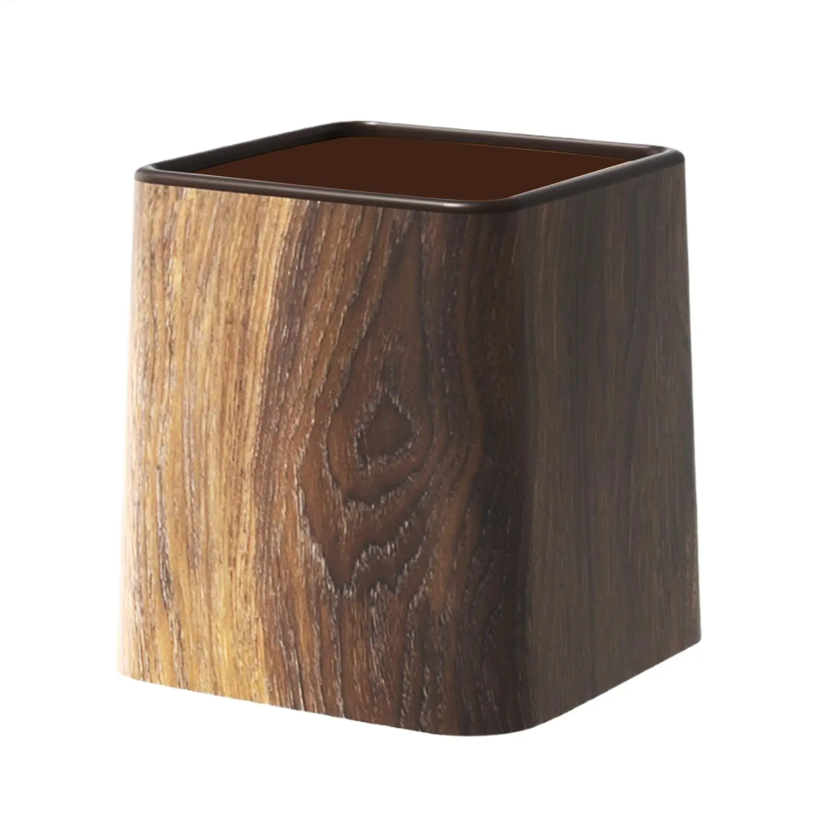 Desktop Waste Garbage Basket Small Desk Trash Can Dustbin With Lid Space-Saving Storage Container Desktop Cleaning Accessories