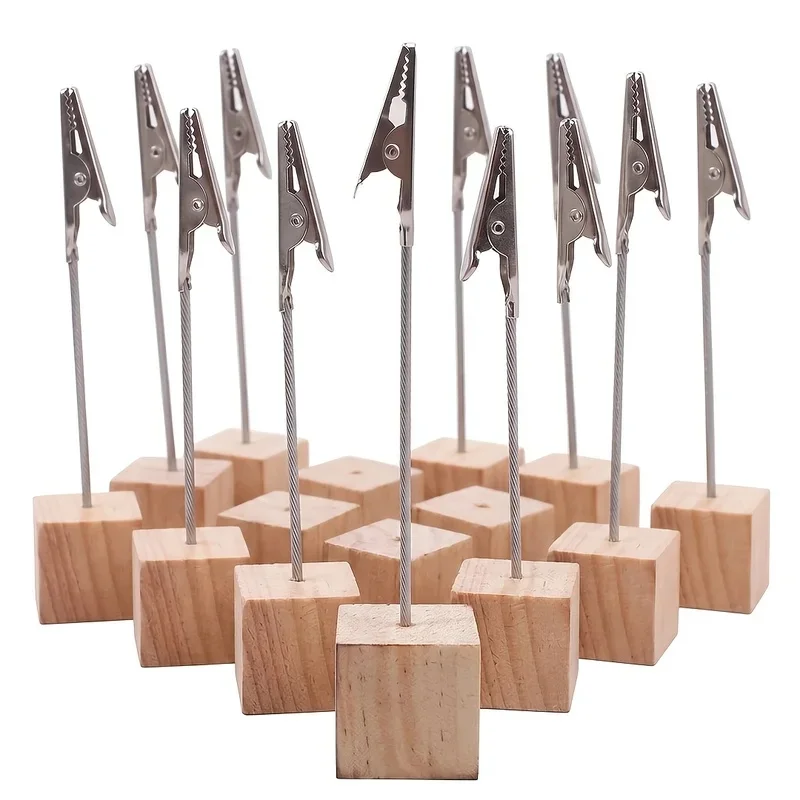 10pcs Display Stand with Postcard, Memo, Name Card, Photo and Note Holder – Desktop Organizer with Base for Cards and Pictures
