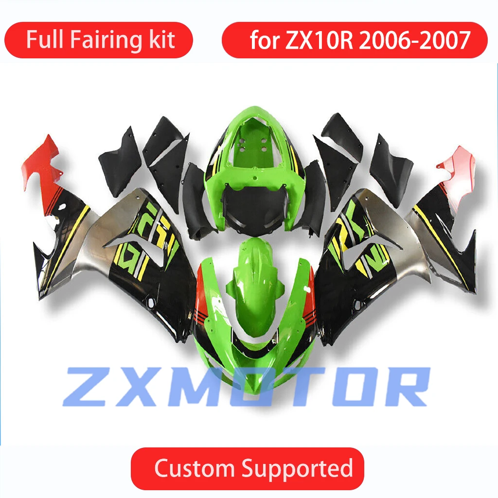 

Prime Fairings ZX10R 2006 2007 Customizable Racing Motorcycle Fairing Kit for KAWASAKI ZX 10R 06 07