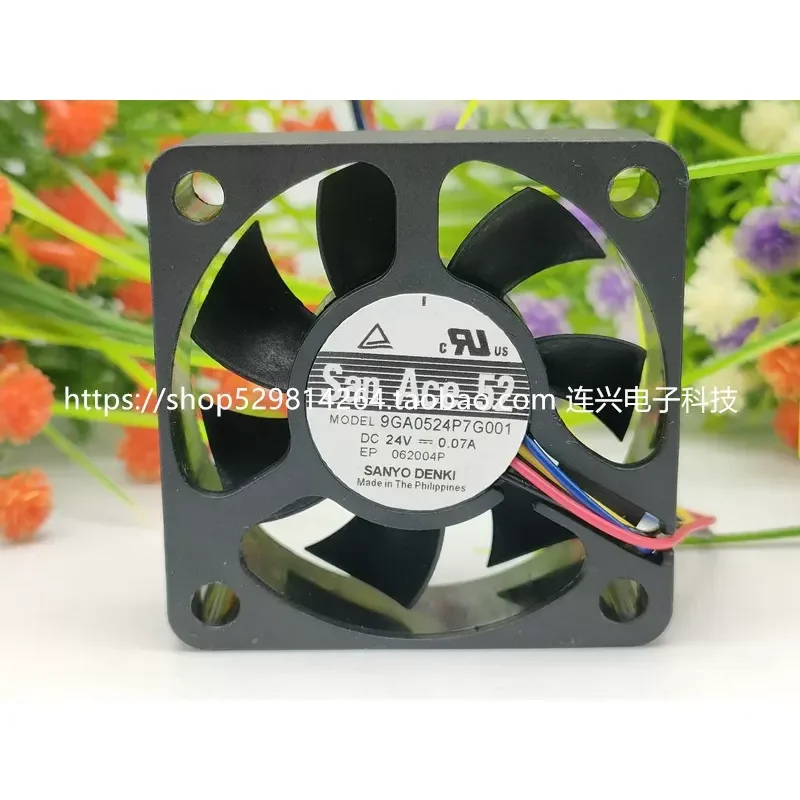 for Sanyo 5015 9GA0524P7G001 5CM 24V 0.07A PWM Speed Regulating Cooling Fan