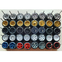 80PCS(for 20 cars) 1/64 Alloy Car Wheels with Tires for Hot Wheel/Matchbox/Domeka 1:64 Alloy Car Model