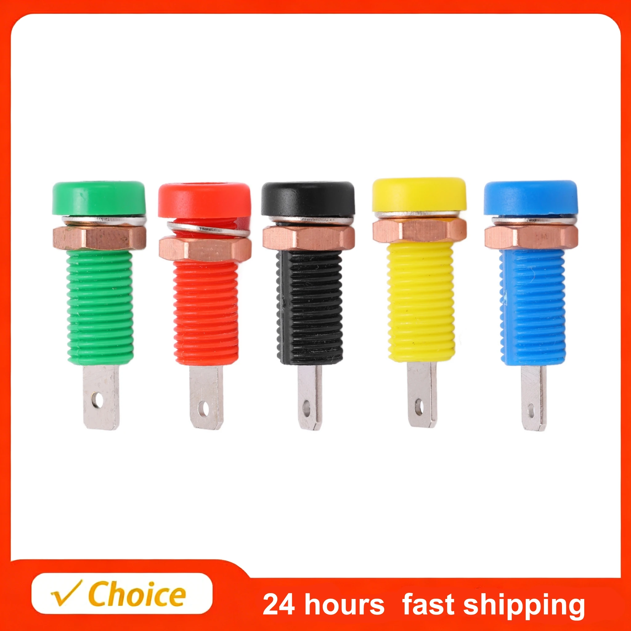 10pcs 4mm Banana Jack Socket Banana Jack Connector Panel for Electronic Instrument Mount Binding Post Connector Adapter Panel