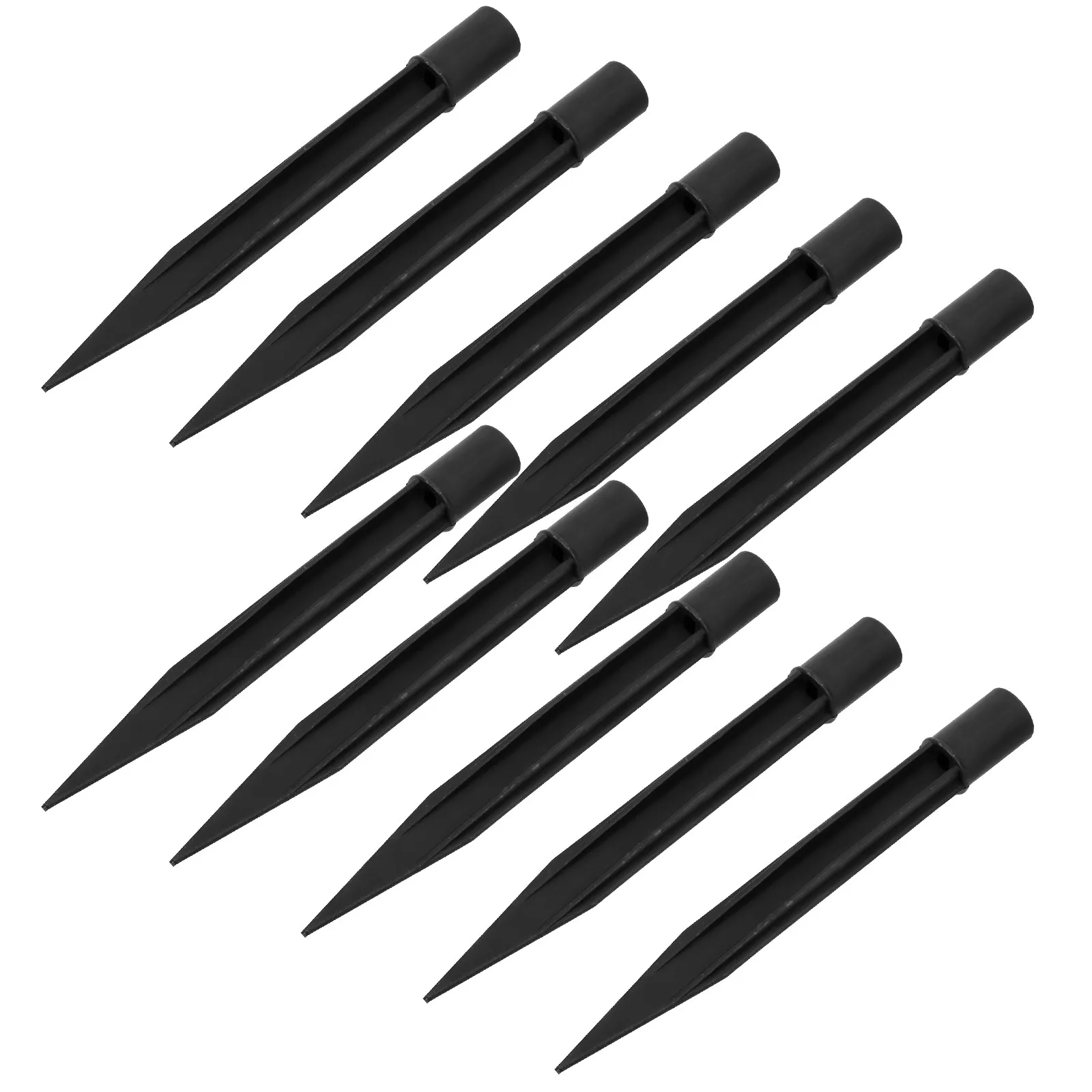 Lot de 10 lampes solaires à piquet pour extérieur, en plastique, pour éclairage paysager, jardin et fêtes, à usage solaire et à éclairage constant