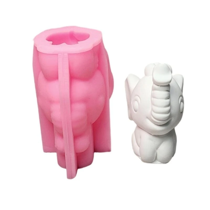 

C71D Silicone Mold Easy Demolding Molds Jewelry Making Moulds Suitable for Handmade Lovers to Create Elephant Decorations