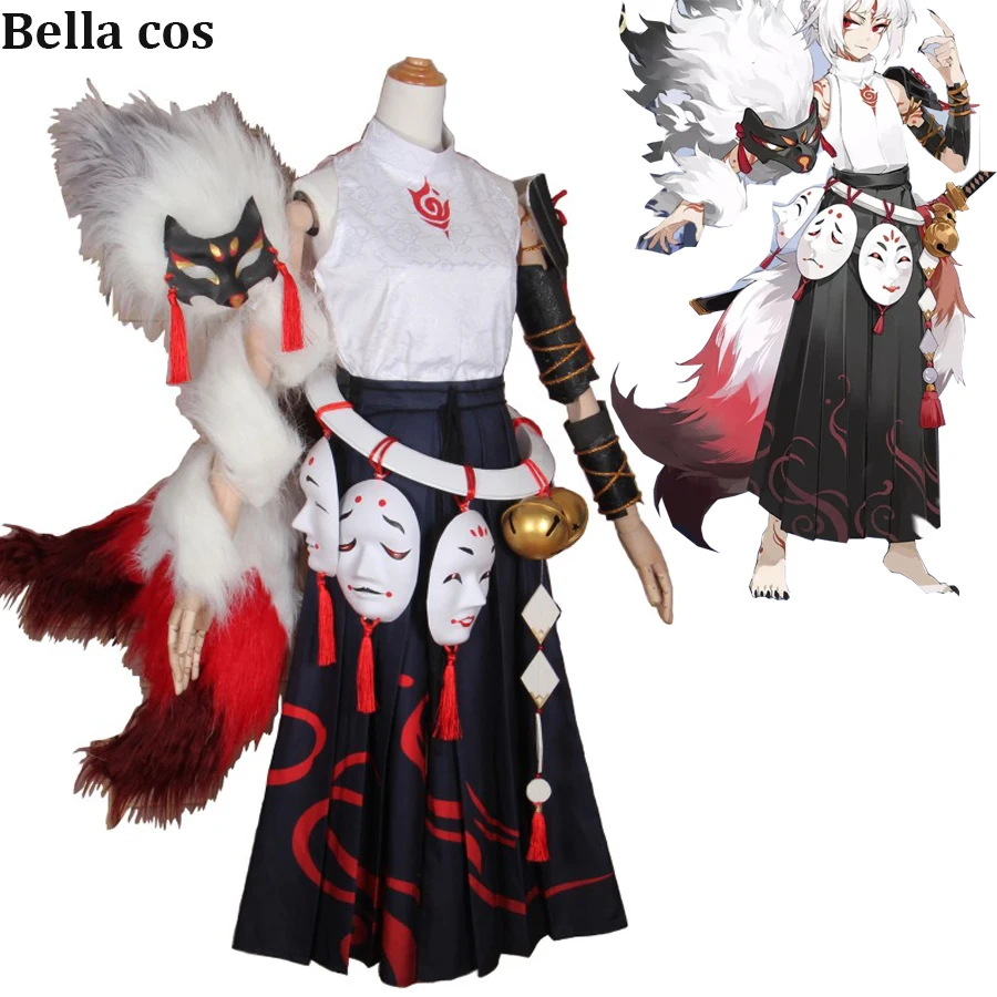 SSR Onmyoji Hakuzosu Cosplay Costume Kimono Dress Women Wafuku Uniform Halloween Costumes Anime Clothes COS Outfits