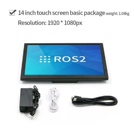 Capacitive touch screen 14 inch 7 inch CNC shell Raspberry Pi X3 Pi optional bracket ROS high-definition screen display screen