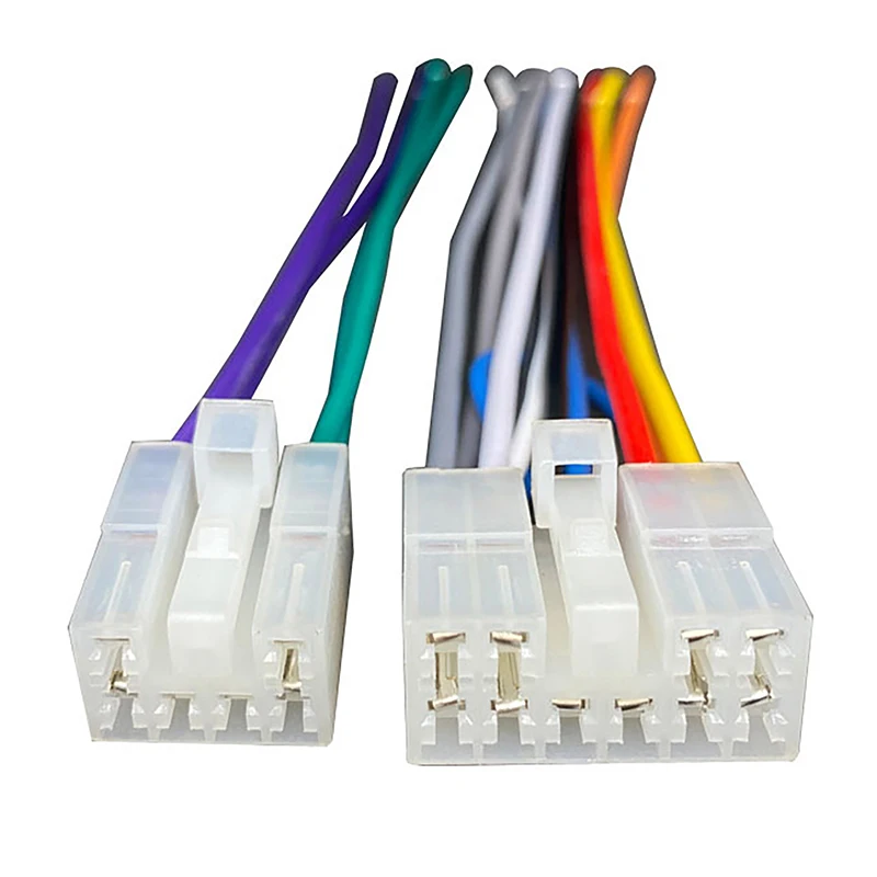 Professional 2Pcs Car Radio Stereo CD Player Wiring Harness Cable Installation Kit for Toyota Car Accessories Supplies Products