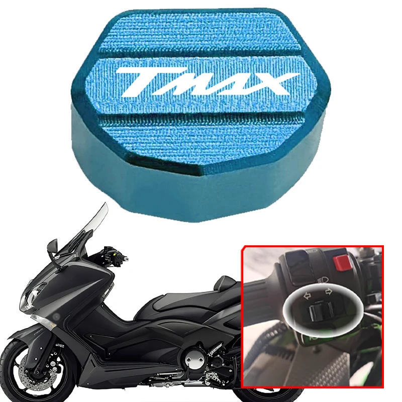 

Mototcycle CNC Aluminum Switch Button Turn Signal Switch Key Cap Cover For YAMAHA TMAX530 TMAX560 TMAX 560 500 530 Accessories