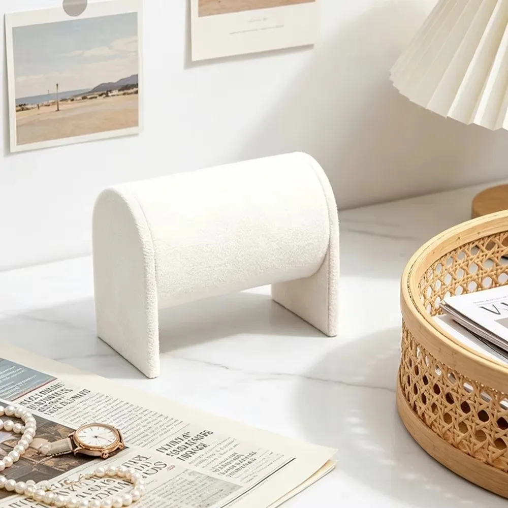 Small Pillow Shape Jewelry Display Stand Leather Headband Flannel Bracelet Display Pillow Sponge Core Counter Display