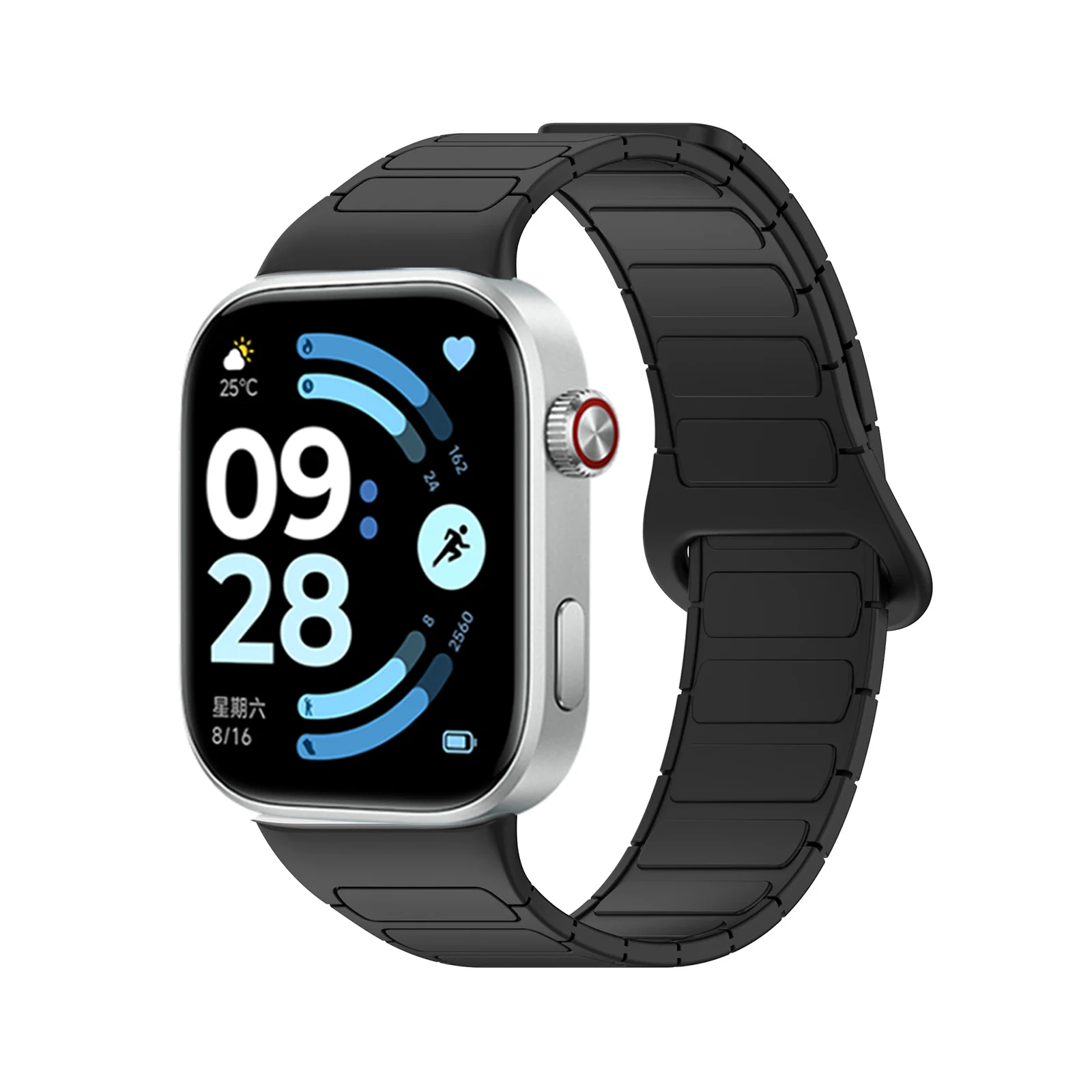 Magnetic Loop Silicone Strap for Redmi Watch 6-5-4 Smart Watch Watchband Accessories for Mi Band 9 Pro-8Pro Sport Strap Bracelet