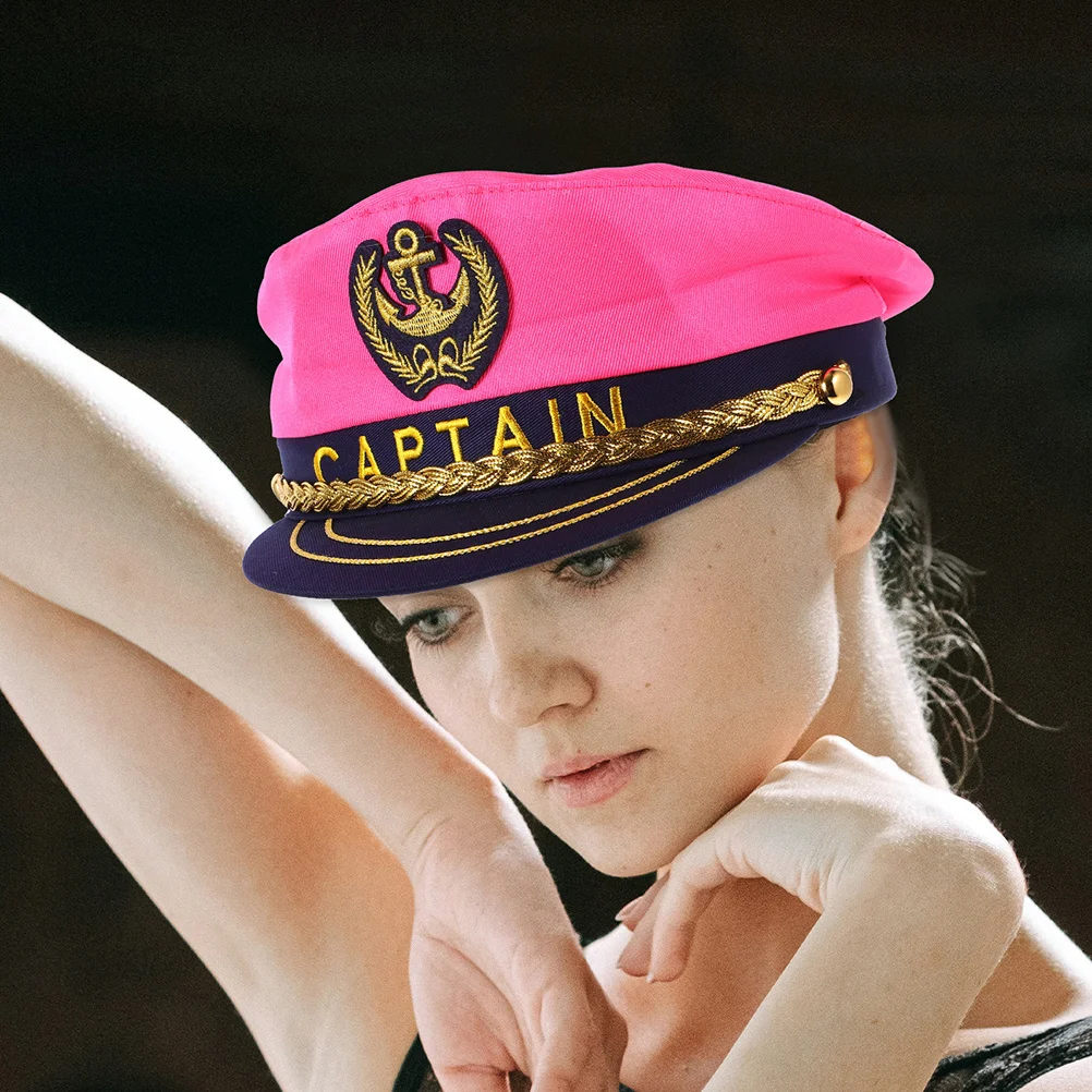 

2Pcs Classic Captain Sailor Hat Cosplay Costume Hat Lightweight Breathable Boat Party Decorations Sailor Hats