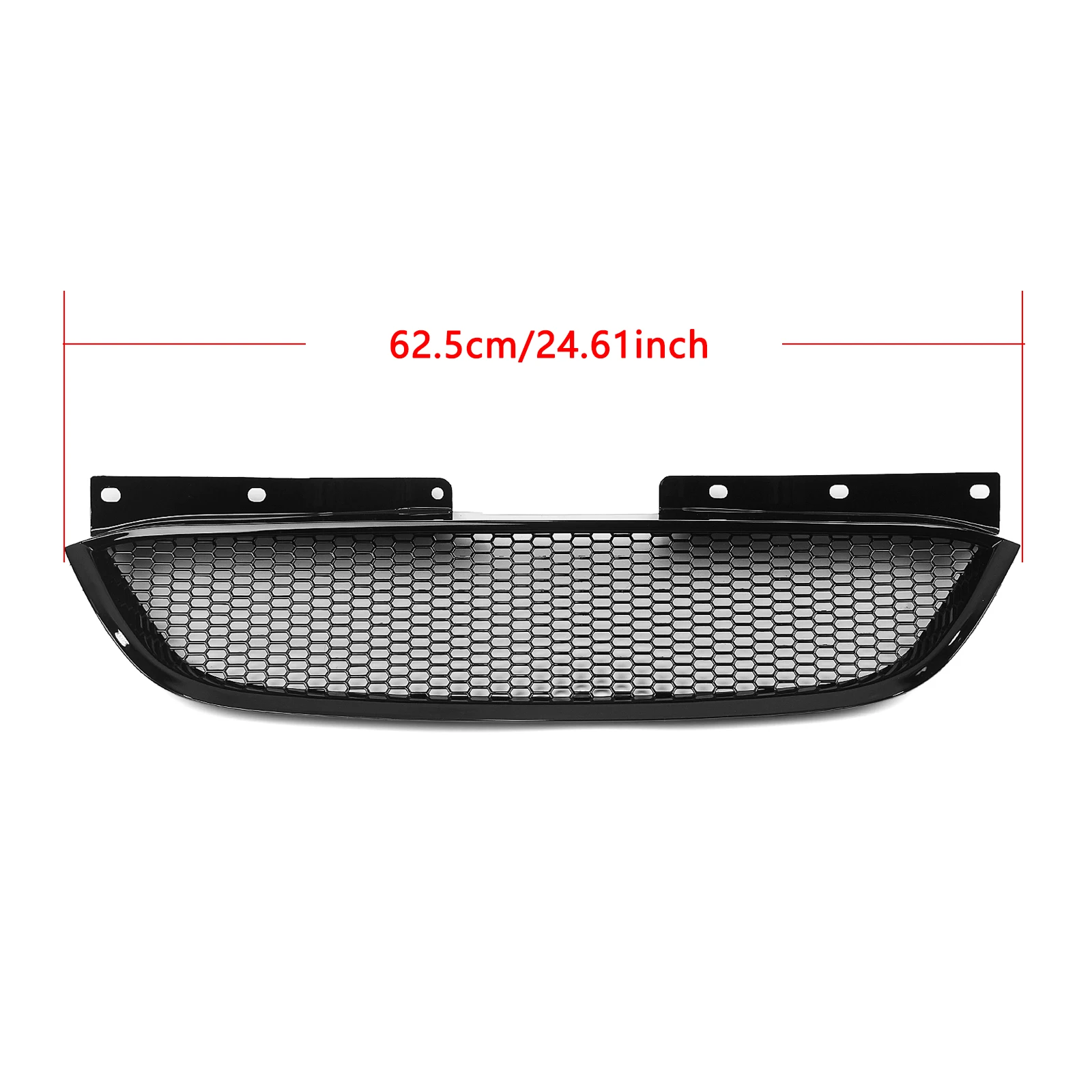 Glossy Black Front Bumper Grille for Genesis Coupe 2008-2012 Auto Accessory Modified High Durability
