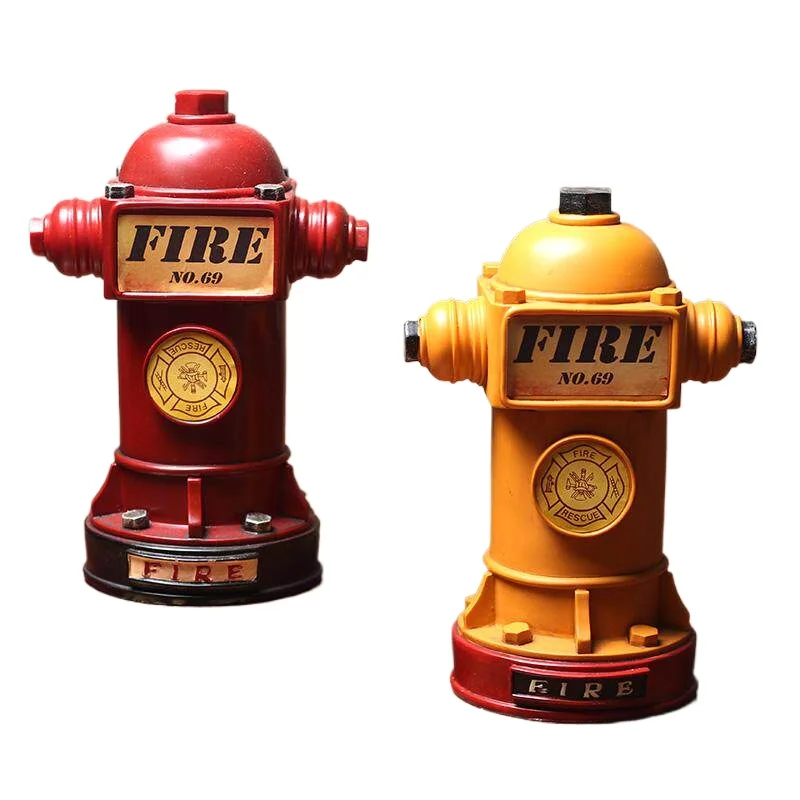 Retro fire  piggy bank ornament, home creative props bar unit event prize piggy bank