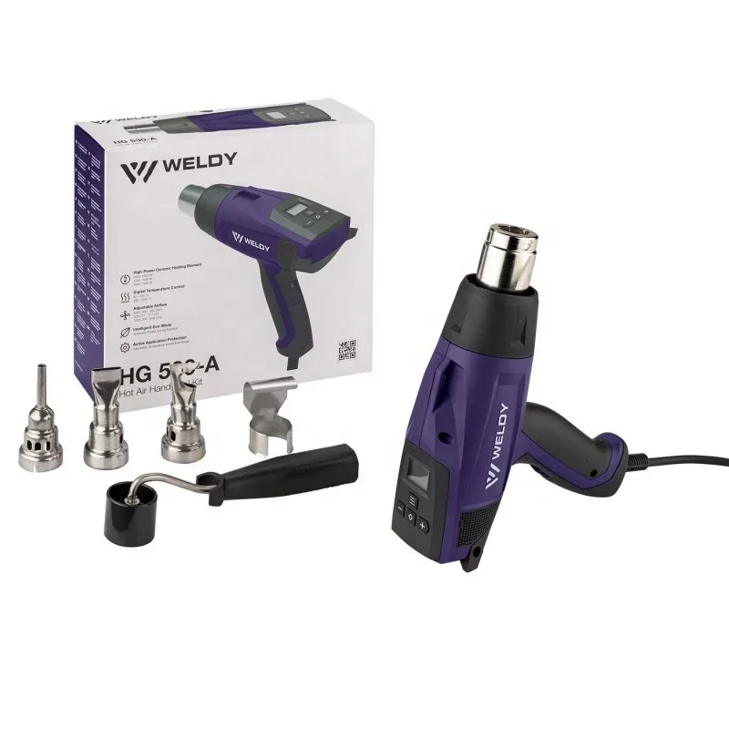 WELDY  Heat 220V Plastic Welding Energy HG530-A Universal Kit Hot Air Hand Tools Hot Air Plastic Welder