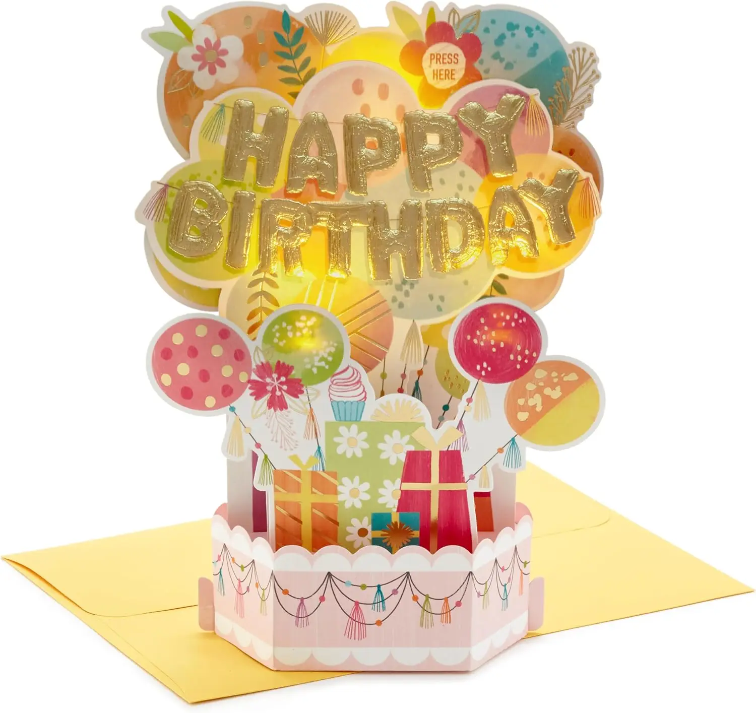 

Paper Wonder Musical Pop Up Birthday Card (Mylar Balloon Explosion, Plays Happy Birthday)