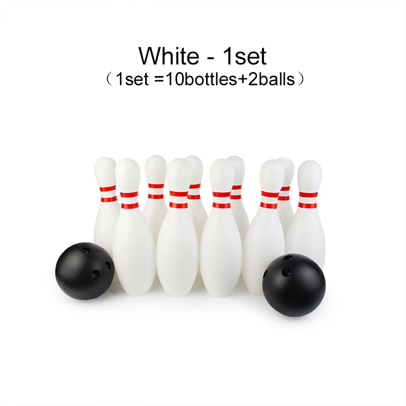 Bowling-Set, Kunststofffarbe, 2 Bälle und 10 Pins, Bowling-Spiele, Outdoor-Sport, Indoor-Übungsball, Gutterball, lustiges Bowling-Set TMZ – Detail 18