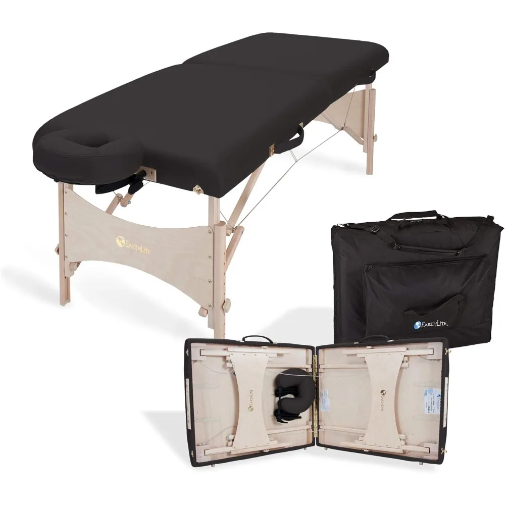 EARTHLITE Portable Massage Table HARMONY DX – Foldable Physiotherapy/Treatment/Stretching Table, Eco-Friendly Design