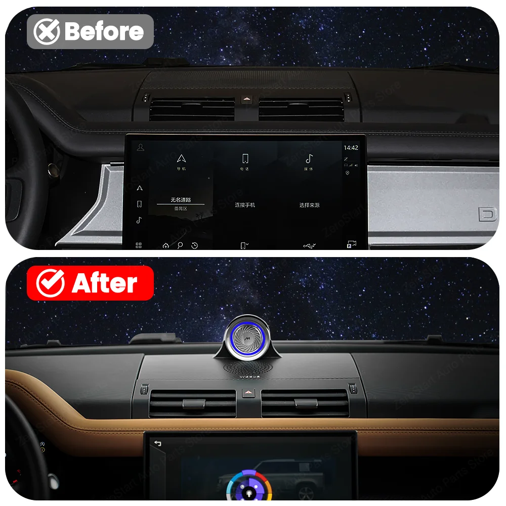 WEESE Center Console Rotating Speaker for Land Rover Defender 90 110 130 Vehicle Audio Upgrade