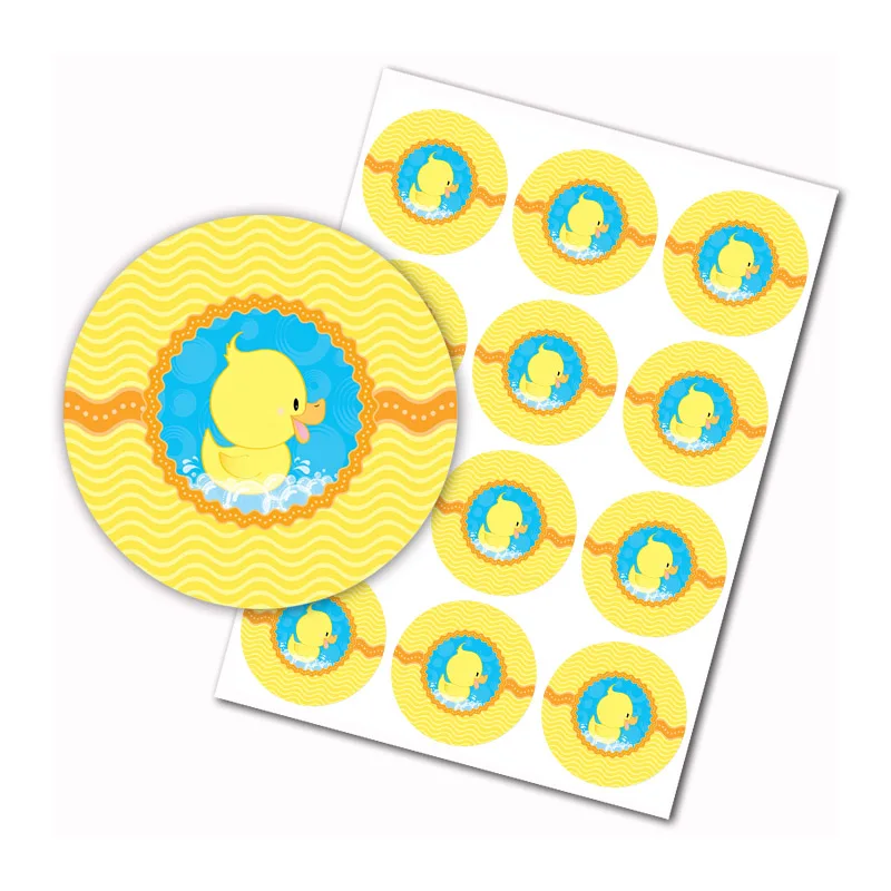 Ducky Duck - Baby Shower or Birthday Party Water Bottle Sticker Labels