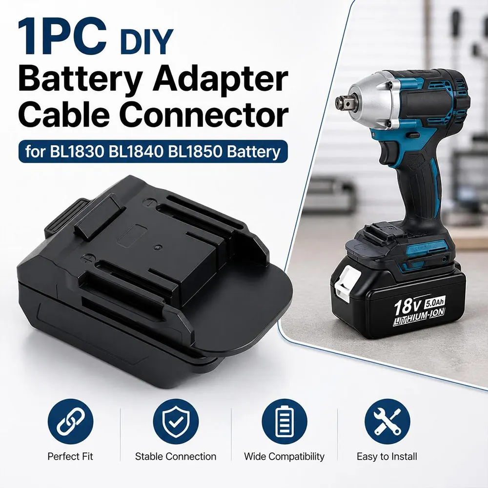 Easy to Install Battery Adapter DIY Plastic Battery Converter 18V Li-ion Battery Lithium Electric Tool