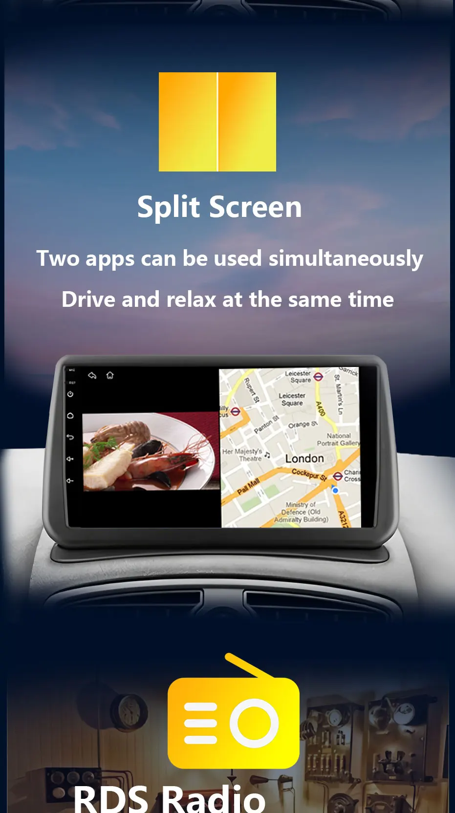 Drahtlose CarPlay Android 15 für Nissan Juke 2011-2016 Auto Radio Video Audio Multimedia Player DSP Stereo GPS Navigation WiFi – Detail 10