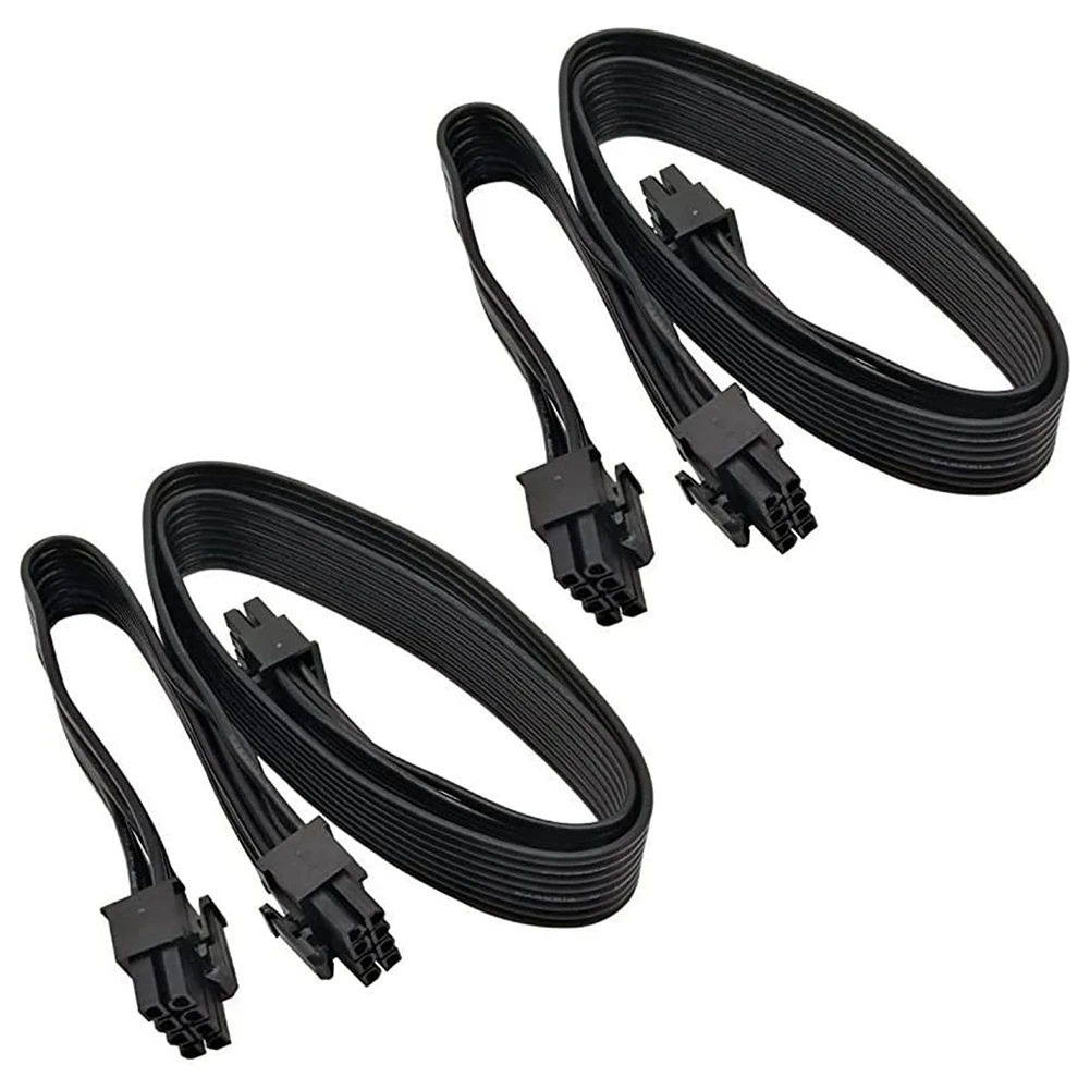 ATX CPU 8 Pin Male to Dual PCIe 2 x 8 Pin (6+2) Male Power Cable for Corsair Modular Power Supply (60 cm + 20 cm)