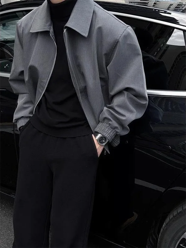 

Мужская свободная повседневная куртка Cleanfit в американском стиле с воротником-стойкой и наплечниками, верхняя одежда для пар, полиэстер...