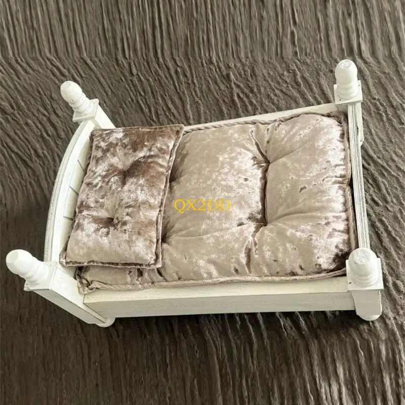 QX2D Newborn Photography Props Posing Mattress & Pillow Cushion Bedding Infant Photo Props Backdrop for Baby Shower