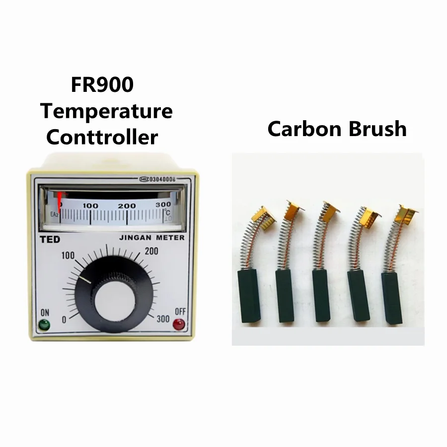 

spare parts of FRD-1000 solid ink band sealer carbon brush 10pcs and Temperature controller 2pcs