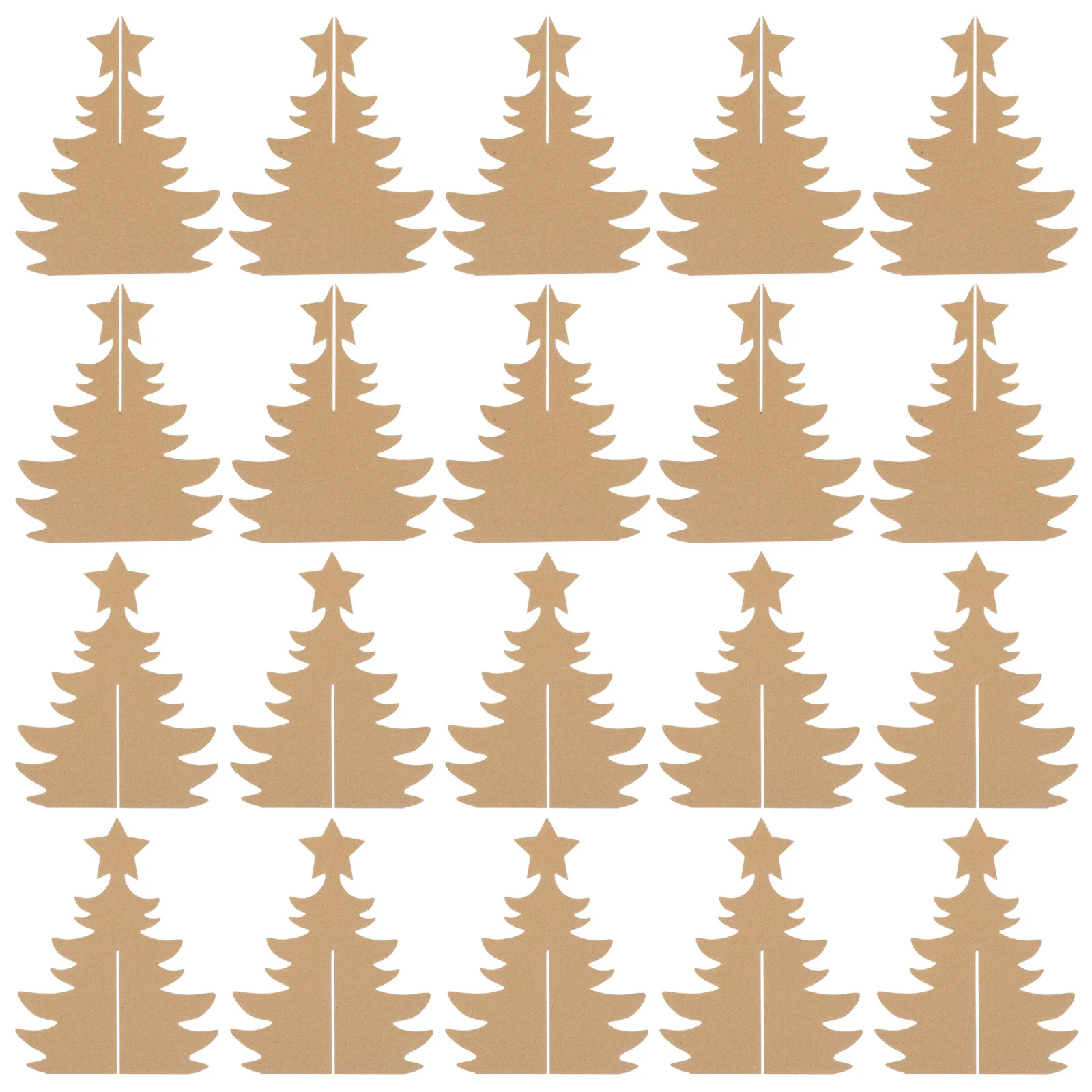 

10Pcs DIY Unfinished Xmas Tree Craft Materials Kids Creative Hand Painted Desktop Decoration Christmas Ornament Kit Festive Home