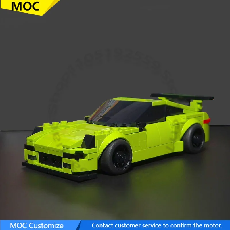 286 PCS Racing Car 77237 911 GT3 MOC Customize Modular Building Block Simple Brick Creative Design Model DIY Toy Birthday Gift