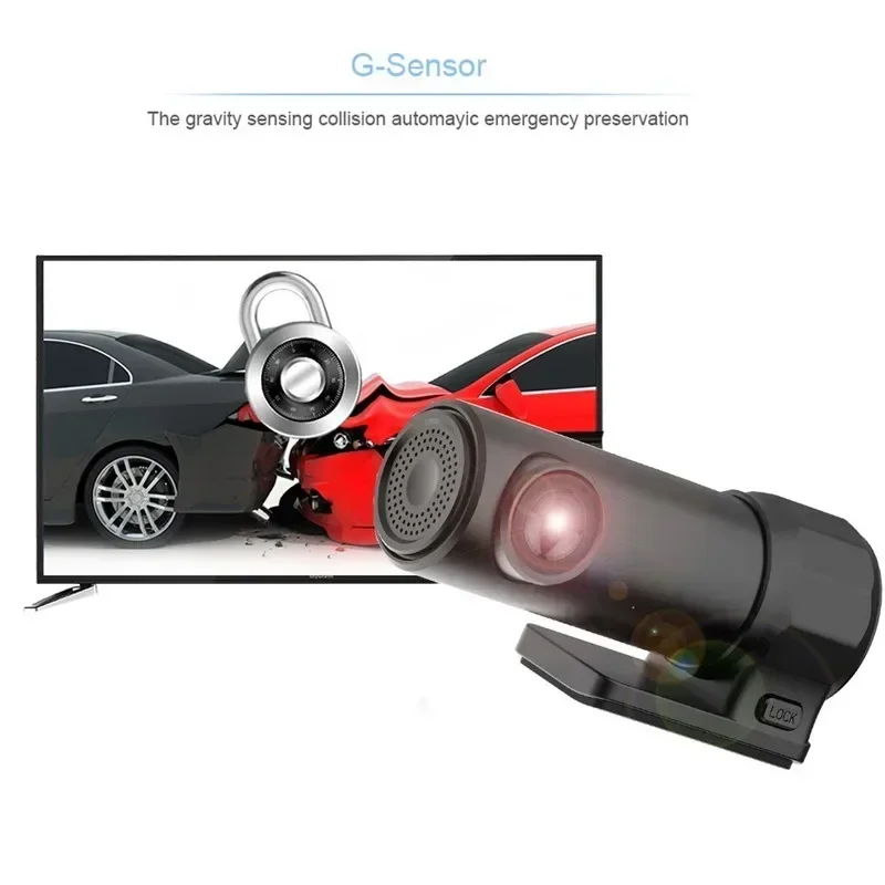 1080P HD WIFI USB Car Hidden Surveillance Loop Video Recording, 170 Degree Angle View Anytime Driving Recorder Mini