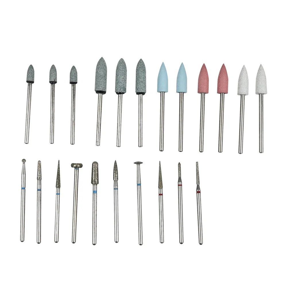 

ELIJAH 35Pcs Dental Polishing Kit Ceramic Porcelain Grinding Diamond Burs Brush Dental Laborary Diamond Burs Brush Dentist Tools