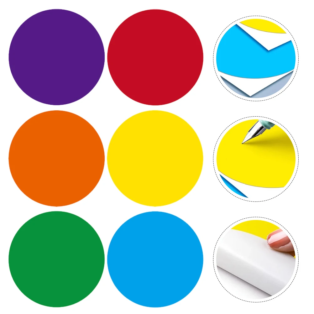 

5 Sets Round Carpet Markers Floor Stickers For Classroom Spot Markers Safe Kids Preschool Home School Use Classroom