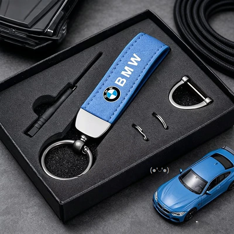 

Sticker Key Ring For BMW X1 X3 X4 X5 X6 X7 1 3 5 6 7 Series G20 G30 G11 F15 F16 G01 G02 Leather Car Keychain, High-End Car Metal