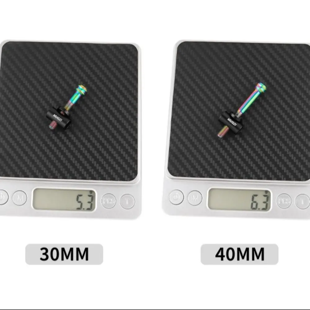 

2Pcs TC4 Titanium Alloy Bike Seat Post Bolts M5*30/40MM with Washers Bicycle Saddle Fixed Bolts Durable Stable