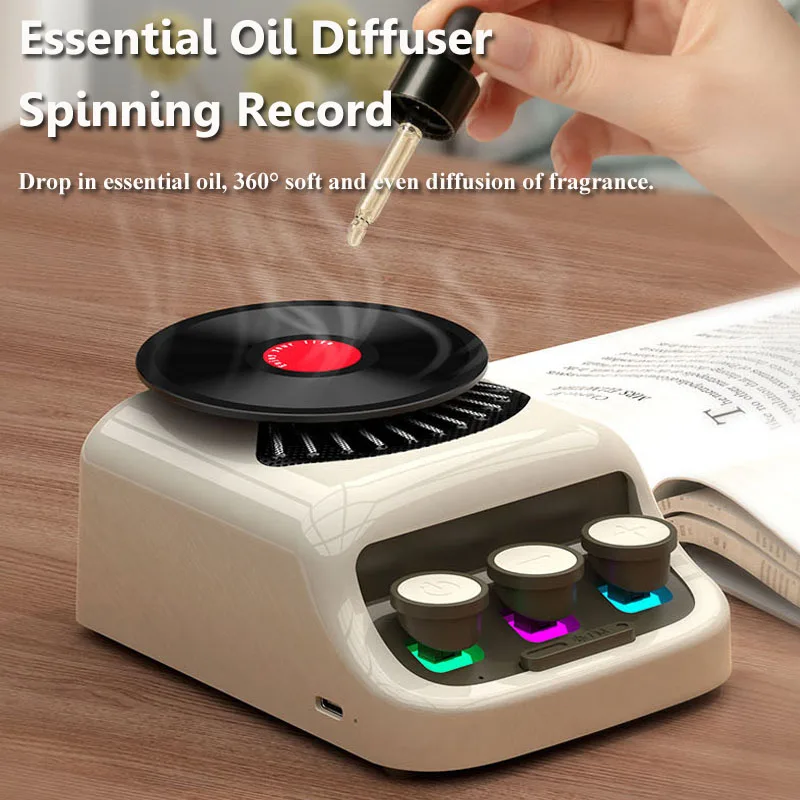 Мини-винтажный Bluetooth-динамик с белым шумом, музыкальная шкатулка для сна с атмосферным светом, машина для ароматерапии, TF-карта, воспроизведение музыки MP3