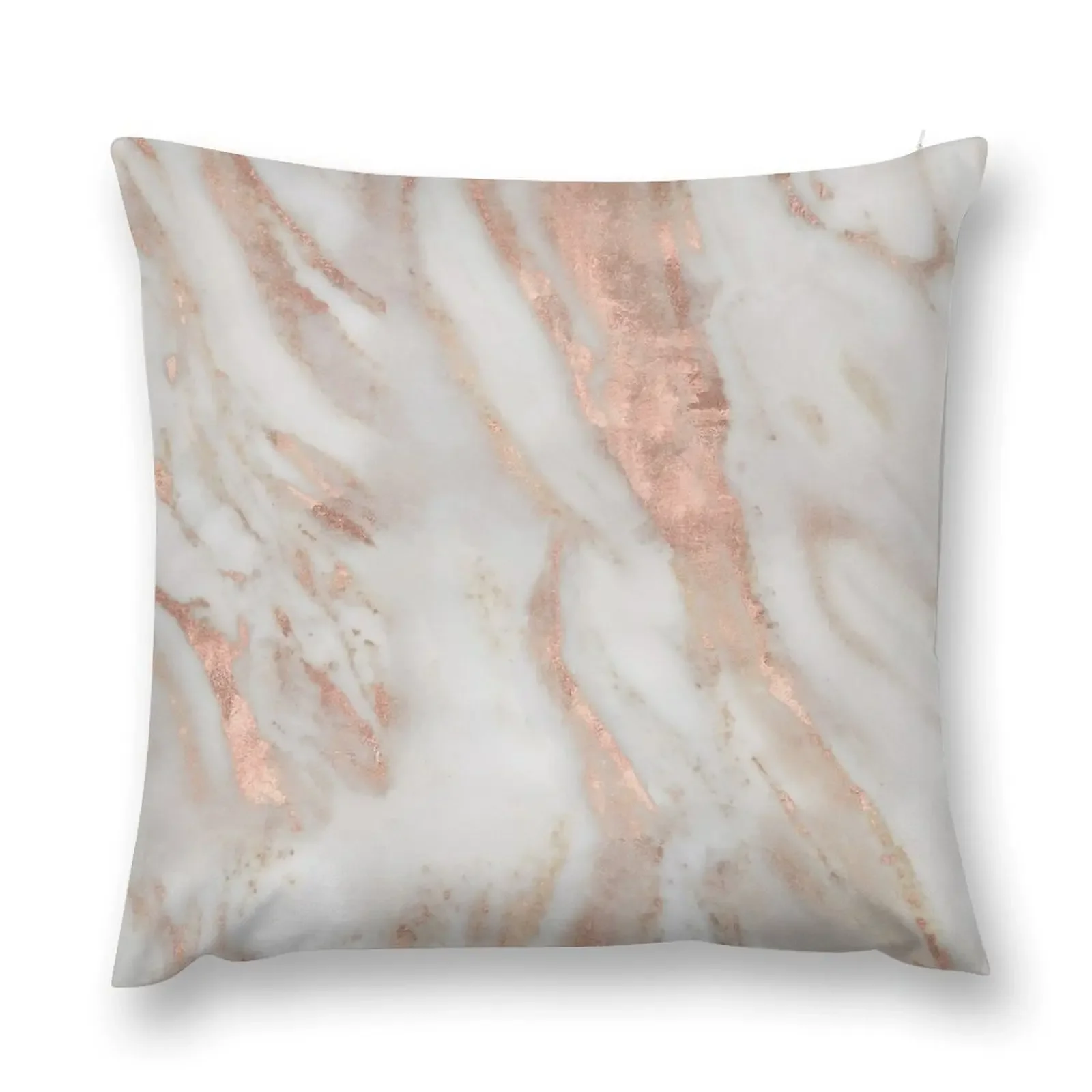 Civezza - rose gold marble Throw Pillow Pillow Case Custom Cushion Bed pillowcases pillow