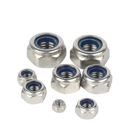 10pcs M2 M2.5 M3 M4 M5 M6 M8 M10 hexagon nylon ring lock nuts outer hex screw cap nut stainless steel