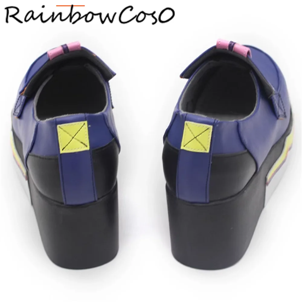Zoccoli Scarpe Cosplay Stivali Gioco Anime Party Halloween RainbowCos0 W5346