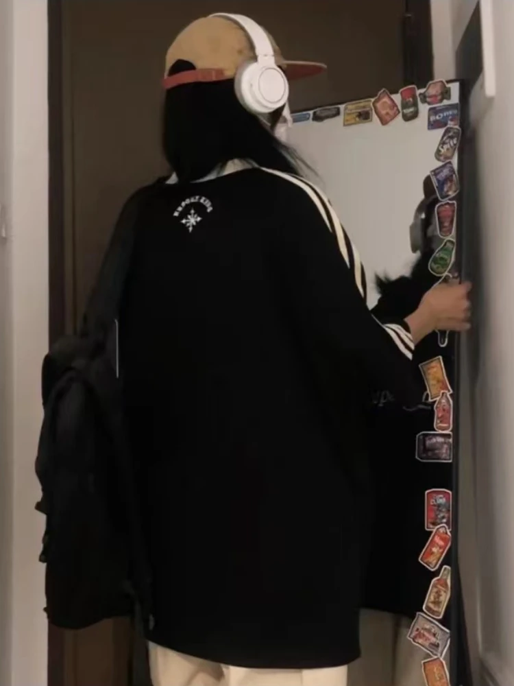 2024 여성용 오버사이즈 저지 티셔츠, 빈티지 반팔, V넥, 루즈 스포츠 상의, 힙합 스트리트웨어, 레터 티, Y2K, 여름 신상