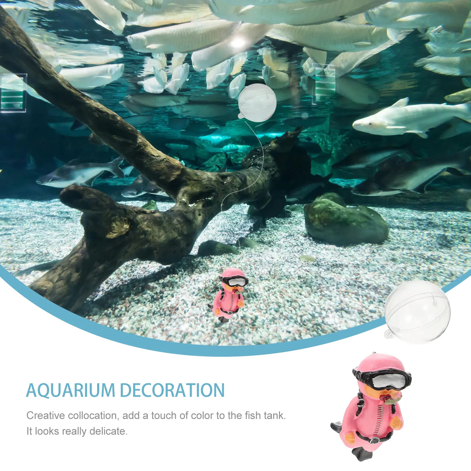 

Creative Floating Ornament Decoration Aquarium Landscape Prop Small Lightweight Realistic Craft Lifelike Design Fish Tank Layout