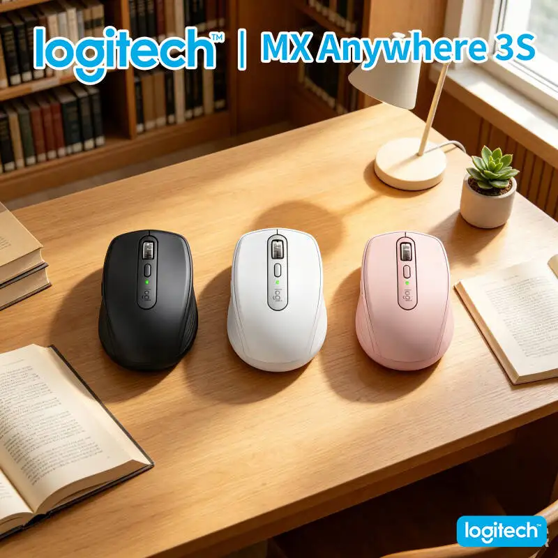 

Pro MX Anywhere 3S - 8K DPI Tracking, MagSpeed Scroll, 3-Device Sync, Ideal for Retail Studio & Daily Task